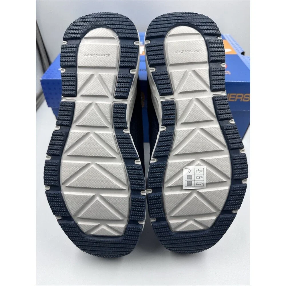 Skechers Men's Hands Free Swift Fit Slip On Memory Foam Shoes - Size 8 Navy